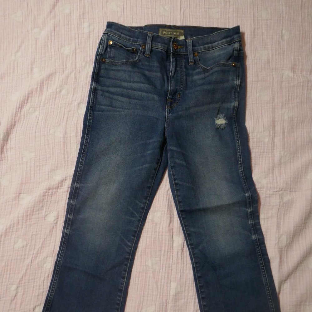 Point Sur Jeans by J Crew 11" Kick Out Crop 27 P 4 Petite Short
